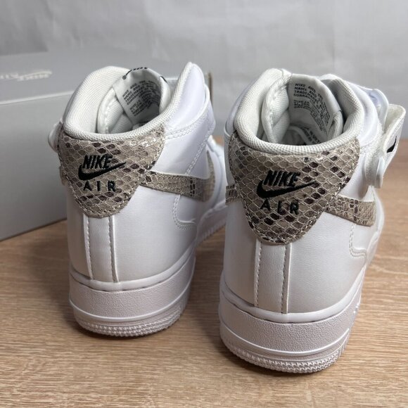 Nike Air Force 1 '07 Mid White Snake Swoosh - Picture 9 of 11